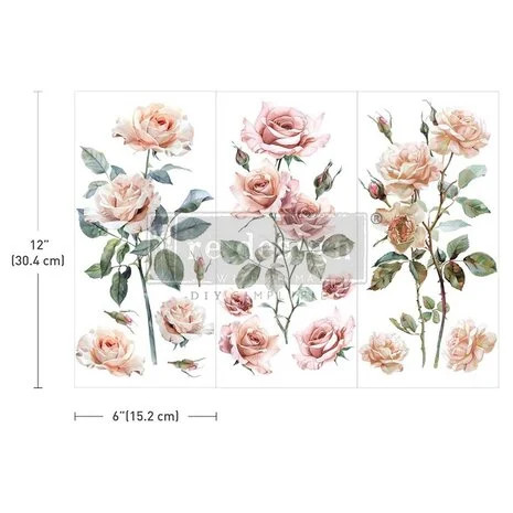 Siirtokuva 30x45 cm - Re-Design with Prima Small Transfers Blush Symphony