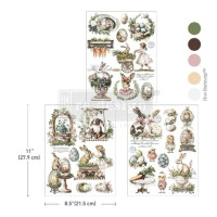 Siirtokuva 27x63 cm, Re-Design with Prima Garden Whimsy Middy Transfers