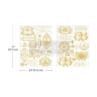 Vesisiirtokuva 27x42 cm - Re-Design with Prima Gilded Memories H2O Transfers Gold