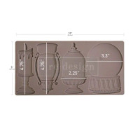 Koristemuotti 12x25 cm - Re-Design with Prima Glitter And Glow Decor Moulds