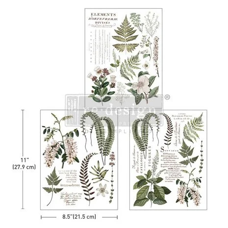 Siirtokuva 27x64 cm - Re-Design with Prima Middy Transfers Greenery Grace