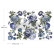 Siirtokuva 30x45 cm - Re-Design with Prima Small Transfers Indigo Petals