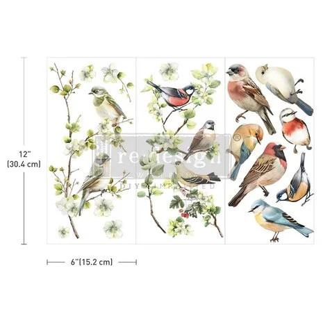 Siirtokuva 30x45 cm - Re-Design with Prima Small Transfers Nestled Whispers