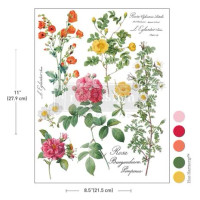 Vesisiirtokuva 21x27 cm, Re-Design with Prima Poetry In Petals H2O Transfers Single Sheet