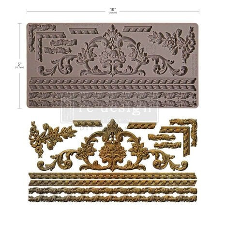Koristemuotti 12x25 cm - Re-Design with Prima Regal Flourish Decor Moulds