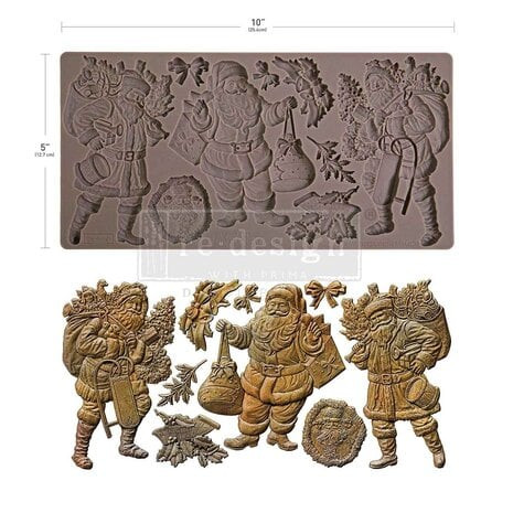 Koristemuotti 12x25 cm - Re-Design with Prima Santa's Holiday Cheer Decor Moulds
