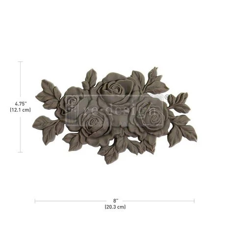 Huonekalukoriste 12x20 cm - Re-Design with Prima Decor Poly Timeless Petals