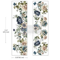 Siirtokuva 29x16 cm, Re-Design with Prima Whispers Of Indigo Luxe Transfers 