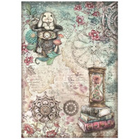 Riisipaperi 21x29 cm - Stamperia Master of Magic Rice Paper Hourglass