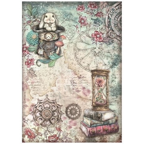 Riisipaperi 21x29 cm - Stamperia Master of Magic Rice Paper Hourglass