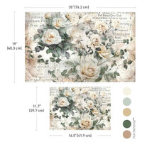 Kuitupaperisetti - Re-Design My Garden Whimsy Double Delight Decoupage Fiber Paper Set