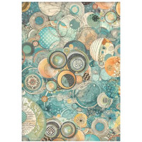 Riisipaperi 21x29 cm - Stamperia Furry Friends Rice Paper Harmony of Circles and Textures 