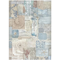 Riisipaperi 21x29 cm - Stamperia Silent Sea Rice Paper Texture