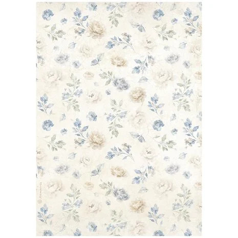 Riisipaperi 21x29 cm - Stamperia Timeless Rice Paper Small Flowers Pattern