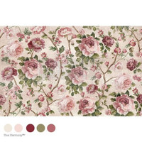 Kuitupaperi 49x76 cm - Re-Design Decoupage Decor Tissue Paper Kacha Timeless Blooms