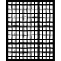 Sabluuna 20x25 cm - Stamperia Whispering Woods Thick Stencil Tartan Pattern