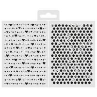 Sabluuna 18x13 cm - Aladine Stencil Hearts