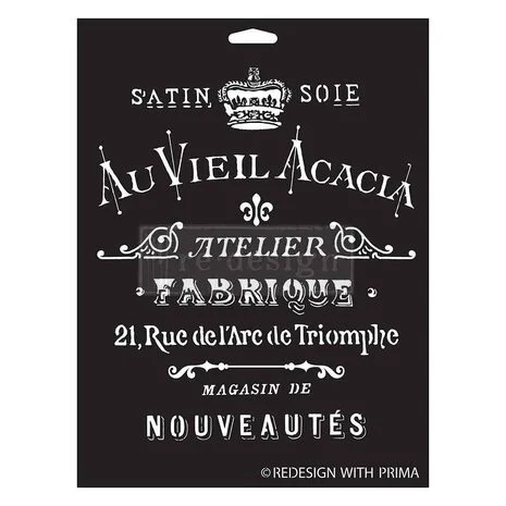Sabluuna 22x30 cm - Re-Design Decor Stencils Satin Soie