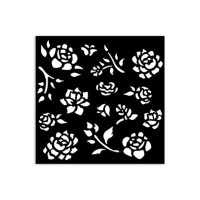 Sabluuna 12x12 cm - Stamperia Timeless Thick Stencil Buds Pattern