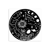 Sabluuna 12x12 cm - Stamperia Cosmos Circle Thick Stencil