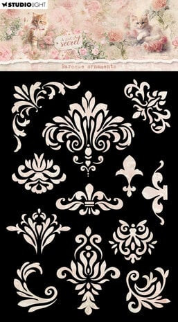 Sabluuna 15x21 cm - Studio Light A Cat's Secret Mask Baroque Ornaments