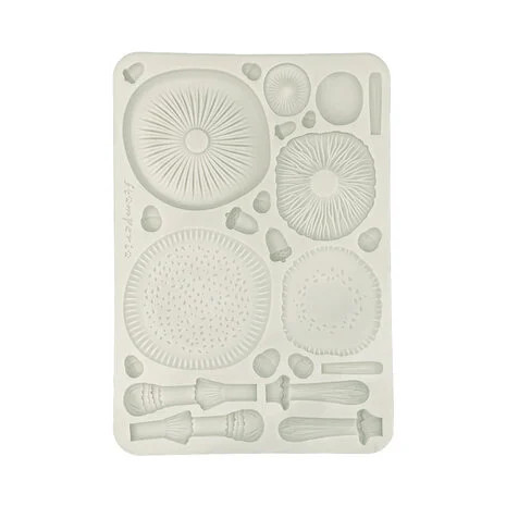 Koristemuotti 15x21 cm - Stamperia Whispering Woods Soft Mould Mushrooms 3D