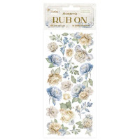 Siirtokuva 10x21 cm - Stamperia Timeless Rub-On Flowers