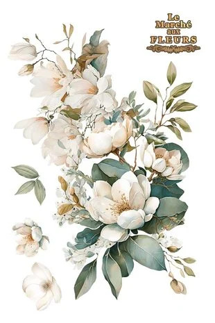 Siirtokuva 90x240 cm - Papers For You Decor Transfers Magnolias 4 pcs