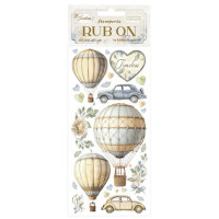 Siirtokuva 10x21 cm - Stamperia Timeless Rub-On Air Balloons