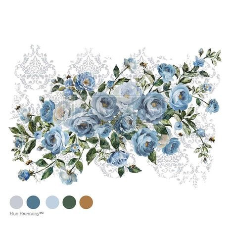 Siirtokuva 60x88 cm - Re-Design Decor Transfers Azure Blossom