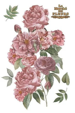 Siirtokuva 90x240 cm - Papers For You Decor Transfers Roses 4 pcs