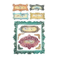 Koristemuotti 15x21 cm - Stamperia Master of Magic Silicon Mould Gothic Label
