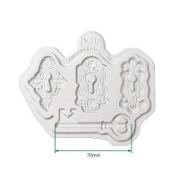 Silikonimuotti - Katy Sue Designs Cosmic Shimmer Silicone Mould Locks and Key