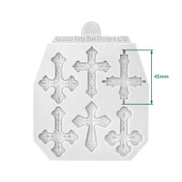 Silikonimuotti - Katy Sue Designs Cosmic Shimmer Silicone Mould Decorative Crosses