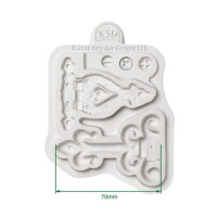 Silikonimuotti - Katy Sue Designs Cosmic Shimmer Silicone Mould Hinges and Screws