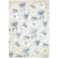 Riisipaperi 21x29 cm - Stamperia Timeless Rice Paper Blue Flowers Pattern