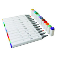 Permanenttitussit 12 kpl, Sizzix Permanent Pens Assorted Colors