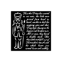 Sabluuna 12x12 cm - Stamperia Alice in Christmas Thick Stencil Soldiers