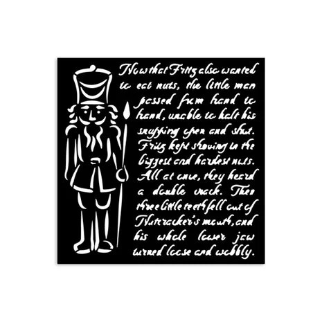 Sabluuna 12x12 cm - Stamperia Alice in Christmas Thick Stencil Soldiers