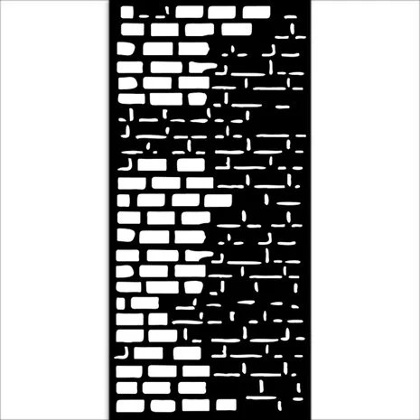 Sabluuna 12x25 cm - Stamperia Art of Travelling Thick Stencil Bricks