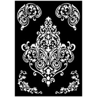 Sabluuna 29x42 cm - Stamperia Art Stories Big Stencil Frieze and Corners