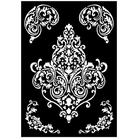 Sabluuna 29x42 cm - Stamperia Art Stories Big Stencil Frieze and Corners
