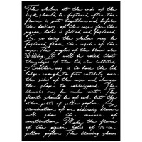 Sabluuna 29x42 cm - Stamperia Art Stories A3 Big Stencil Writings