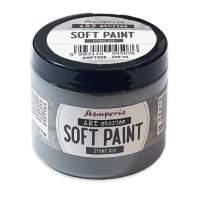 Kalkkimaali harmaa 200 ml, Stamperia Art Stories Soft Paint Stone Ash