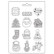 Koristemuotti 15x21 cm - Stamperia Candy Christmas Soft Mould Elements