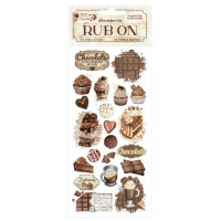 Siirtokuva 10x21 cm - Stamperia Coffee and Chocolate Rub-On Vintage Sweet Moments