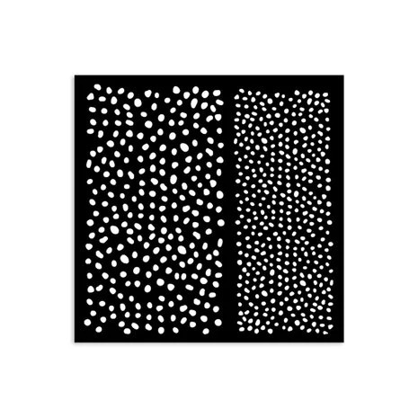 Sabluuna 12x12 cm - Stamperia Dots Pattern Thick Stencil