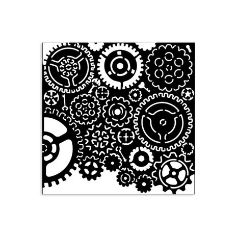 Sabluuna 12x12 cm - Stamperia Gears Pattern Thick Stencil