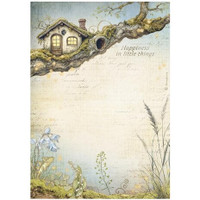 Riisipaperi 21x29 cm - Stamperia Hidden Grove Rice Paper Treehouse