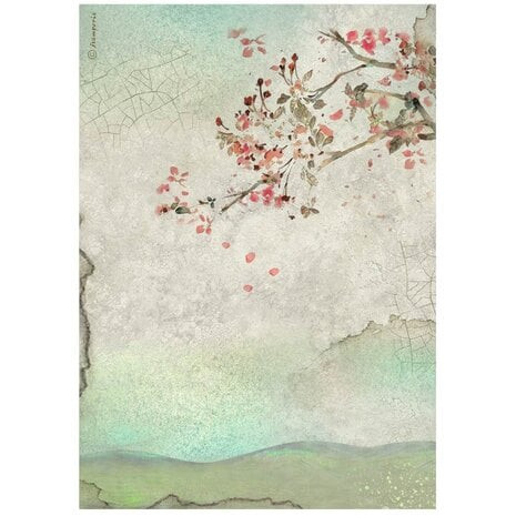 Riisipaperi 21x29 cm - Stamperia House of Roses Rice Paper Branch